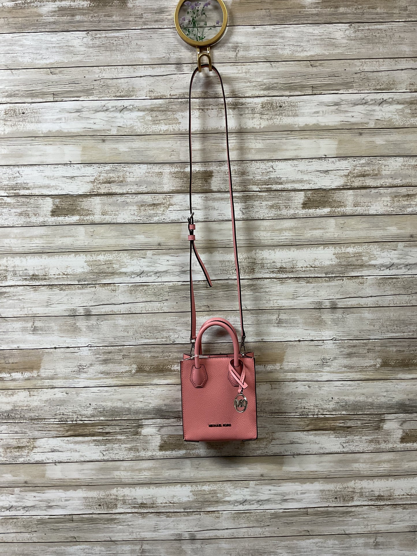 Crossbody Designer By Michael Kors In Pink, Size:Small