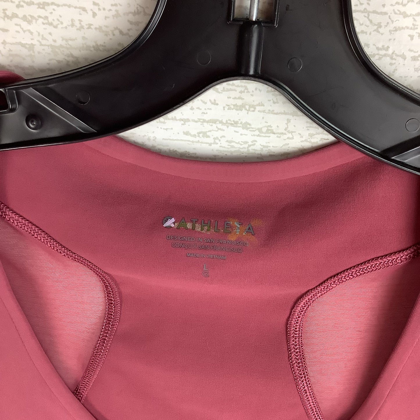 Athletic Top Long Sleeve Crewneck By Athleta In Pink, Size: L