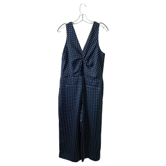 Jumpsuit By Banana Republic In Blue & White, Size:L