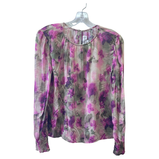 Top Ls By Bella Dahl In Green & Purple, Size:Xs