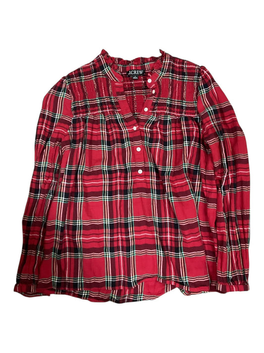 Top Ls By J. Crew In Red, Size:S