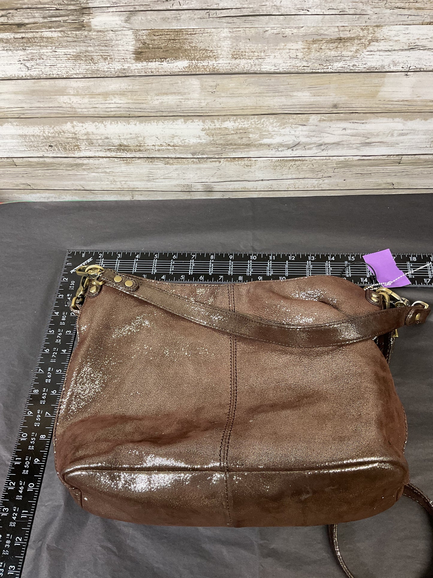 Crossbody By Hobo Intl In Black & Gold, Size:Medium