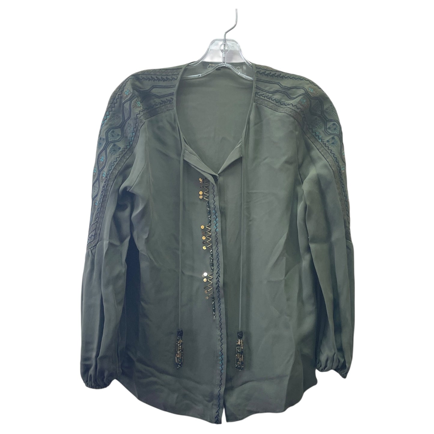 Top Ls By KOBI HALPERIN In Green, Size:Xs