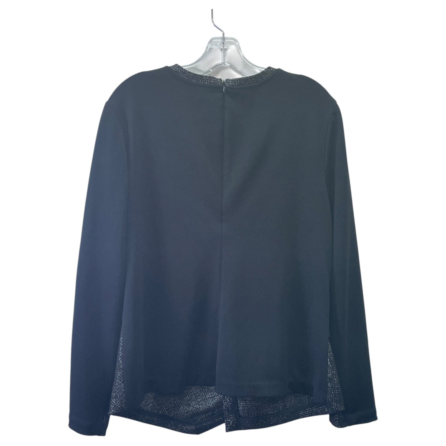 Top Ls By Calvin Klein In Black & Silver, Size:Xl