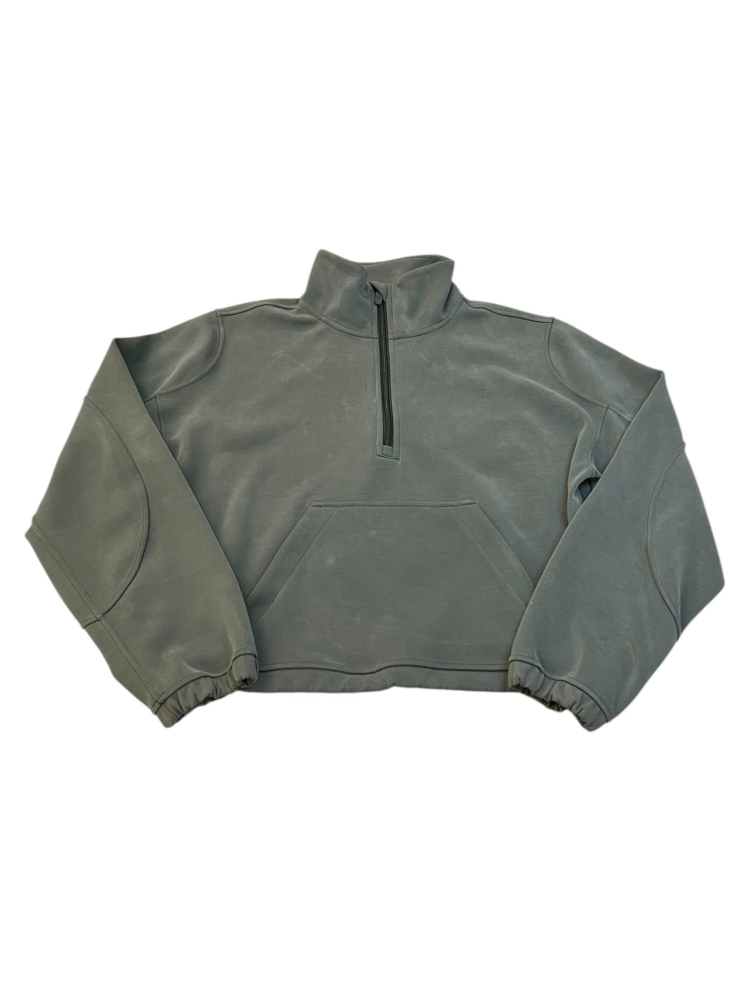 Athletic Sweatshirt Collar By Lululemon In Green, Size:M