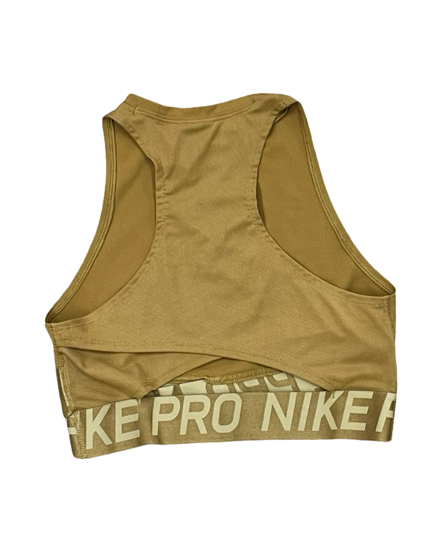 Athletic Bra By Nike In Gold, Size:M