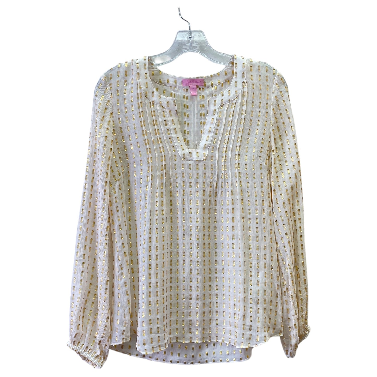 Top Ls Designer By Lilly Pulitzer In Cream, Size:S