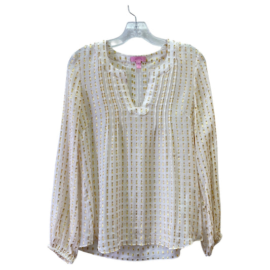 Top Ls Designer By Lilly Pulitzer In Cream, Size:S