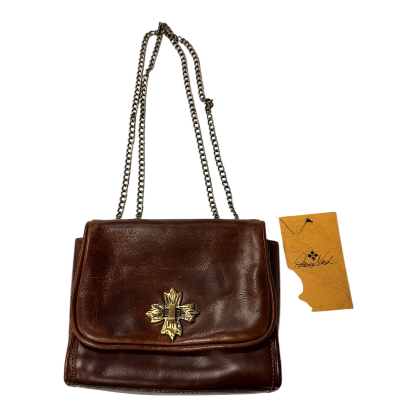 Crossbody Designer By Patricia Nash In Brown, Size:Small