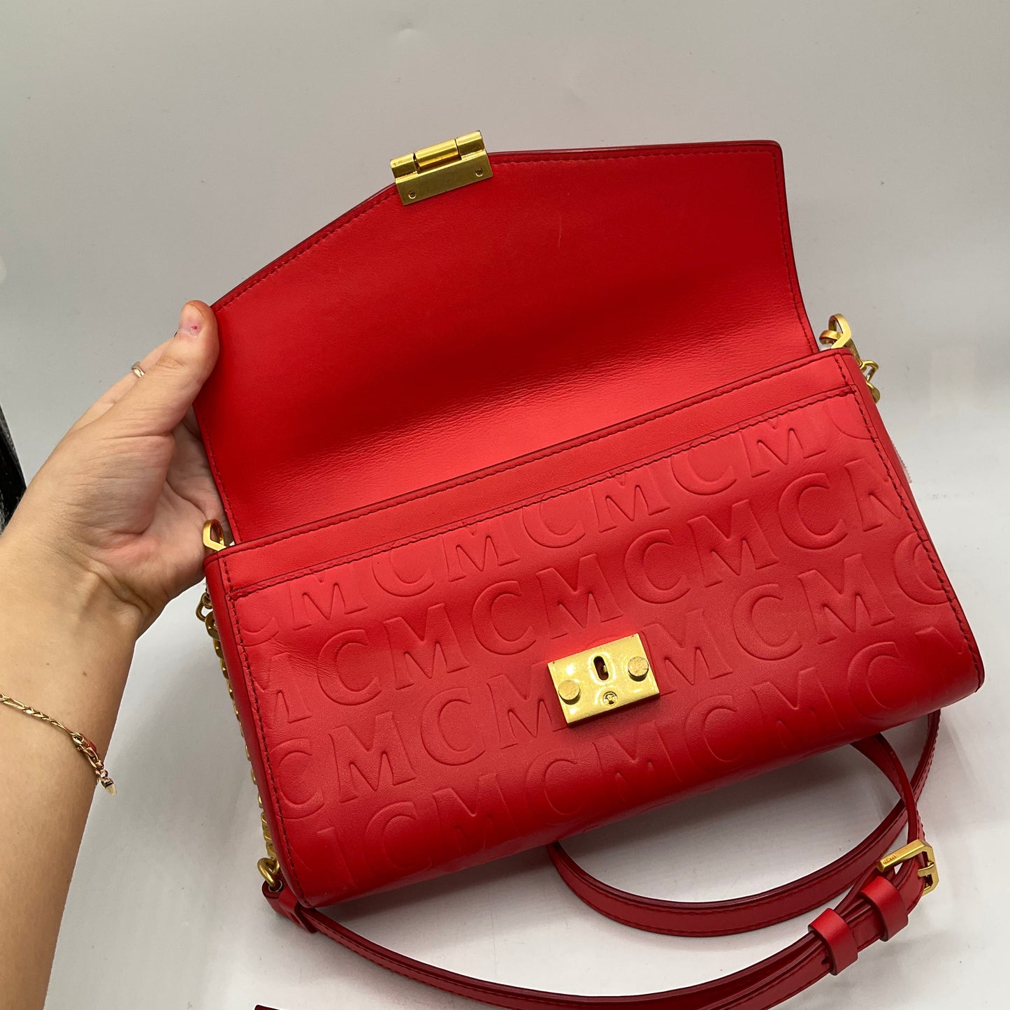 Handbag Luxury Designer By Mcm, Size: Medium