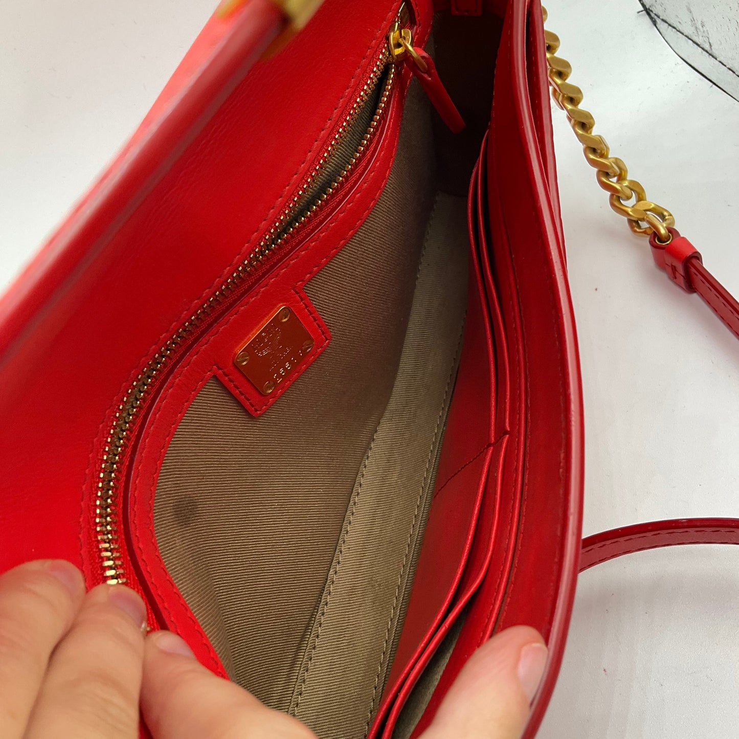 Handbag Luxury Designer By Mcm, Size: Medium