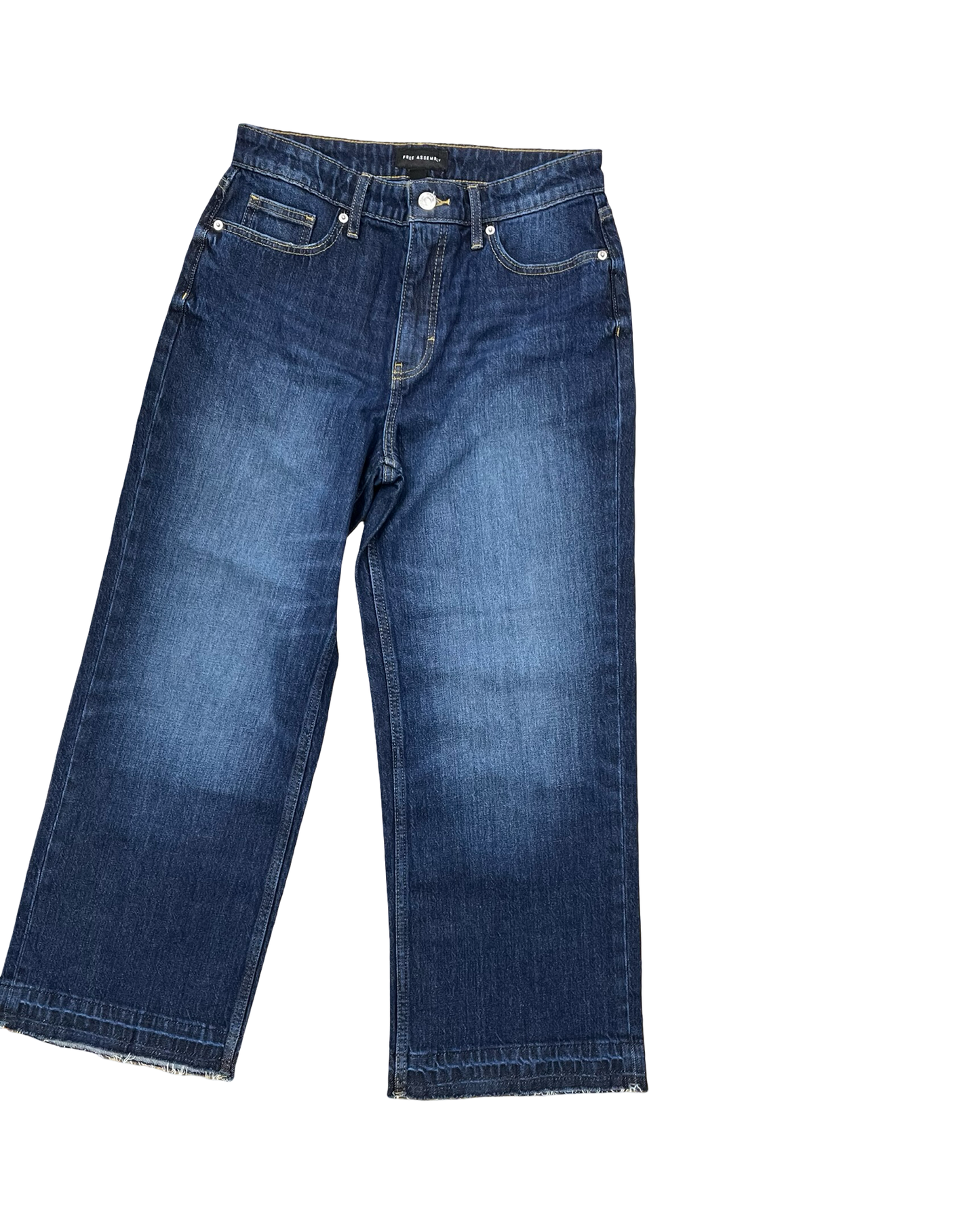 Jeans Wide Leg By Free Assembly In Blue Denim, Size:4