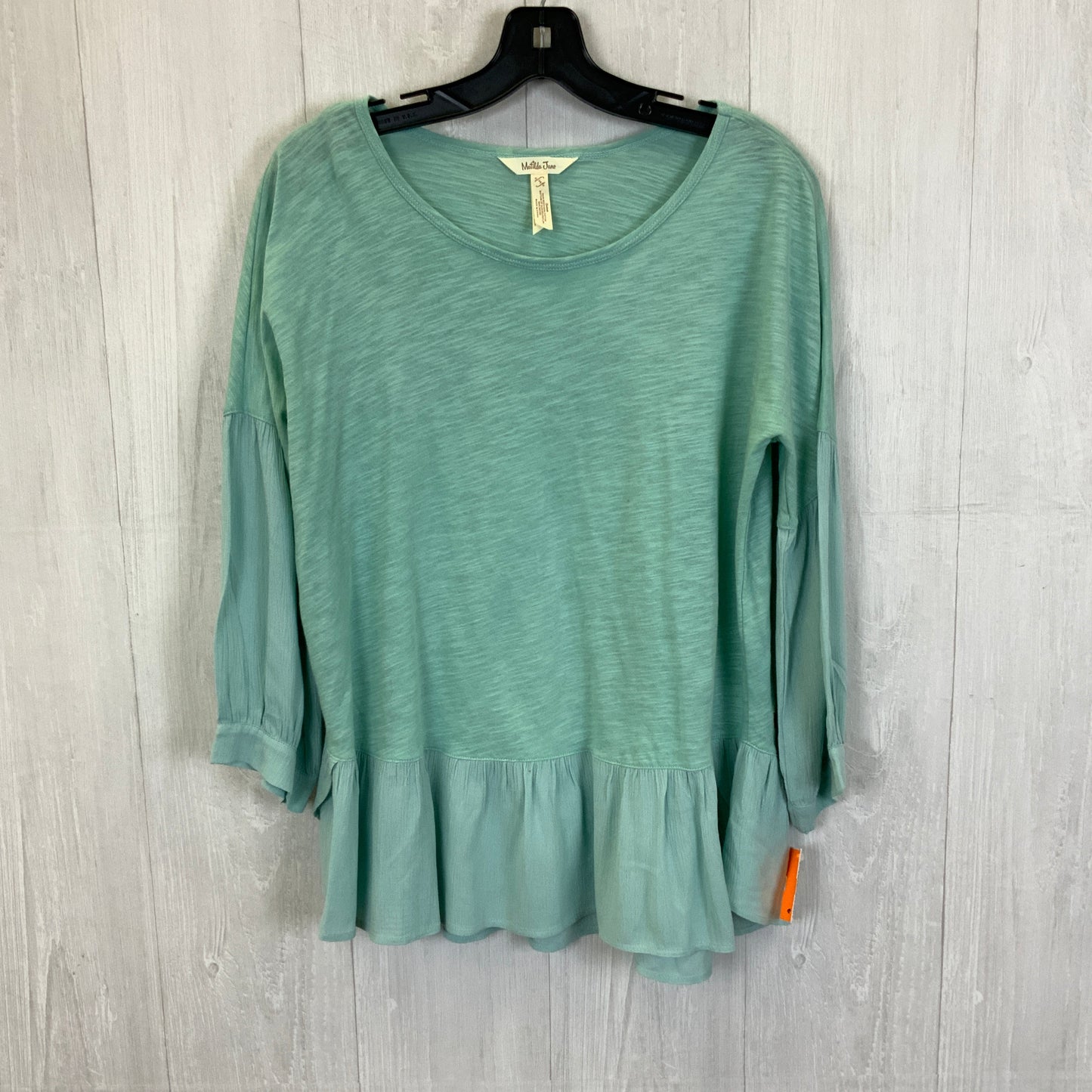 Top 3/4 Sleeve By Matilda Jane In Teal, Size:S