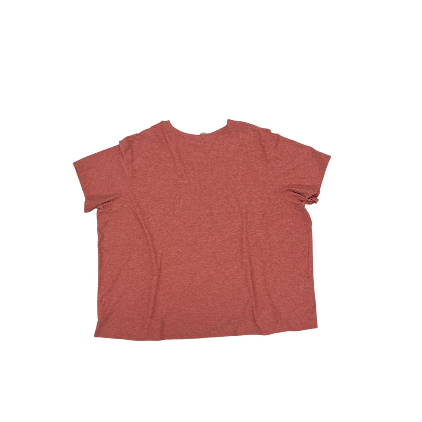 Athletic Top Ss By Athletic Works In Orange, Size:Xxxl