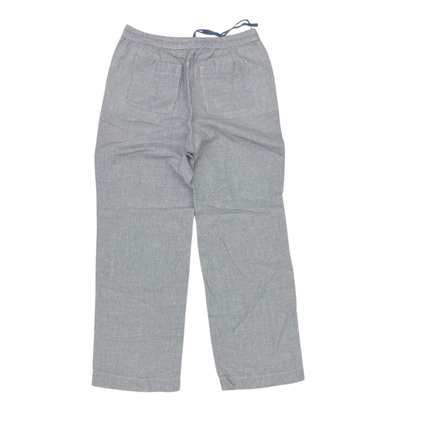 Pants Linen By Talbots In Blue & White, Size:M