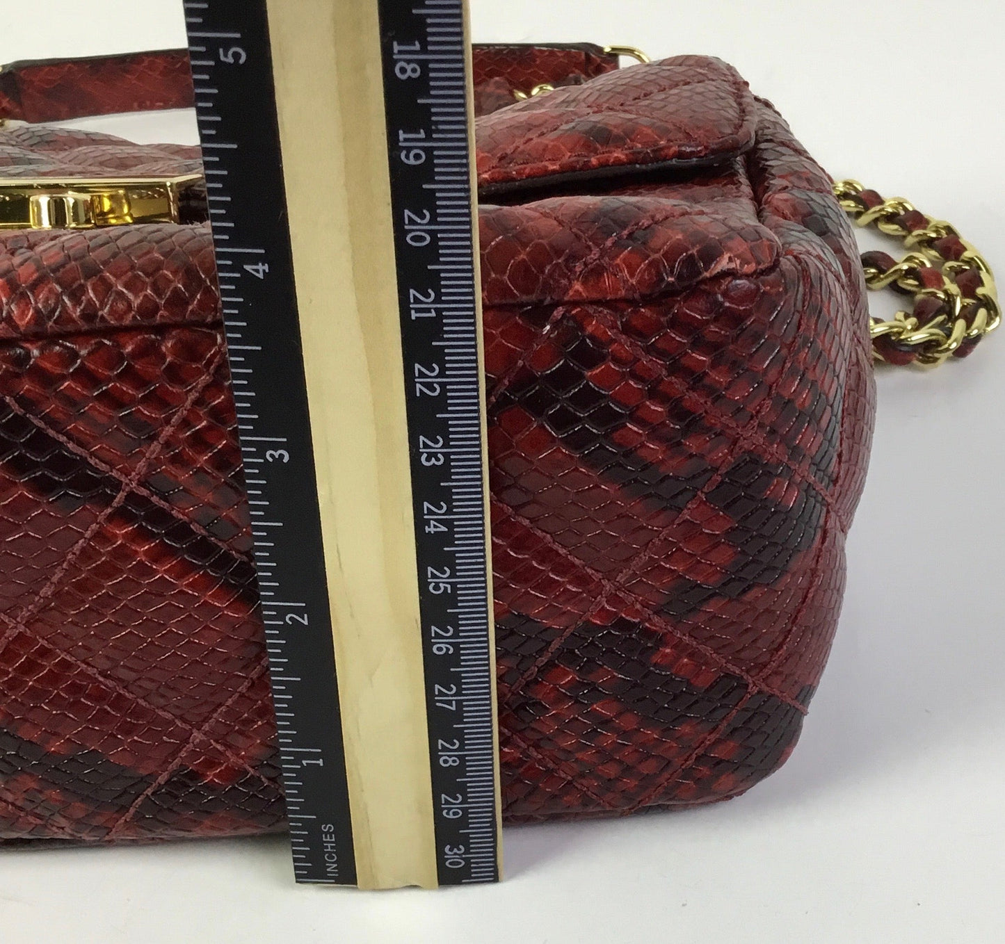 Handbag Designer By Michael Kors In Black & Red, Size:Medium