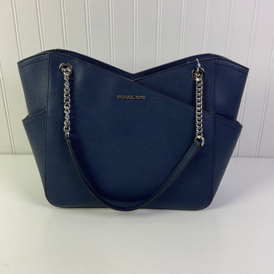 Handbag Designer By Michael Kors In Blue, Size:Large