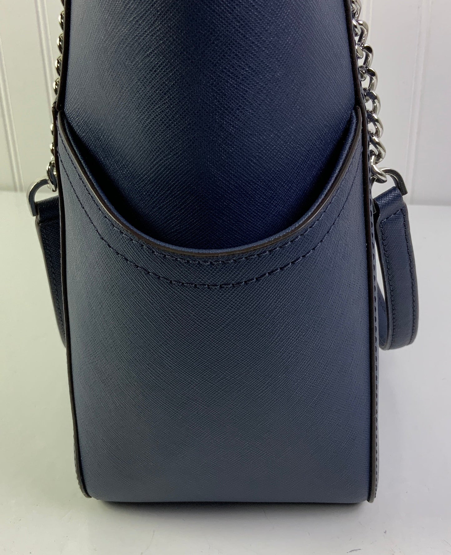 Handbag Designer By Michael Kors In Blue, Size:Large