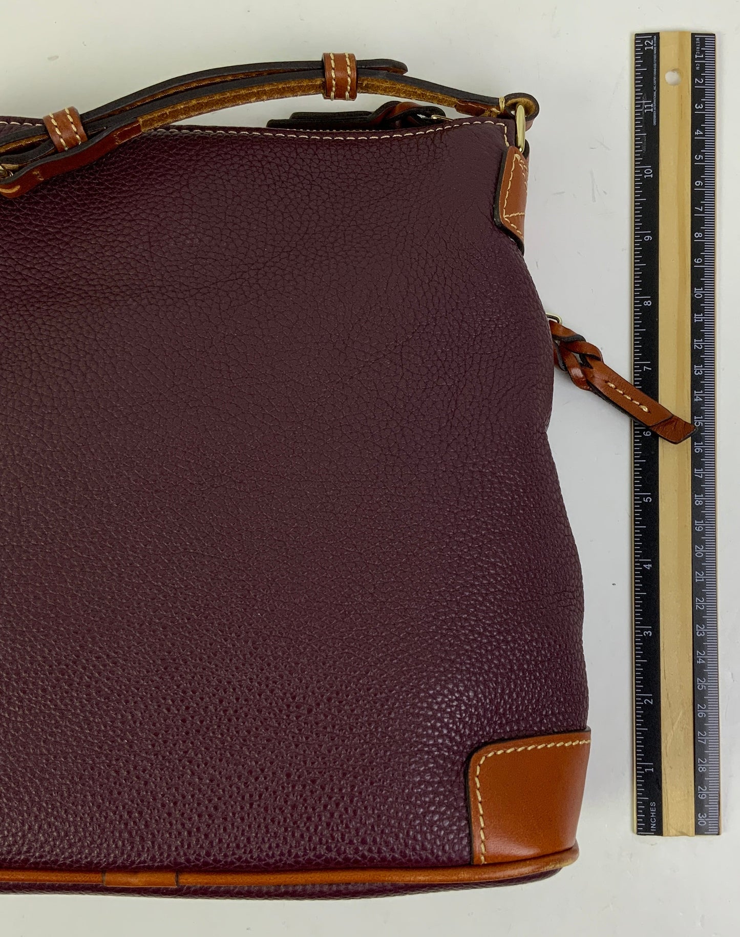 Crossbody Designer By Dooney And Bourke In Maroon, Size:Medium