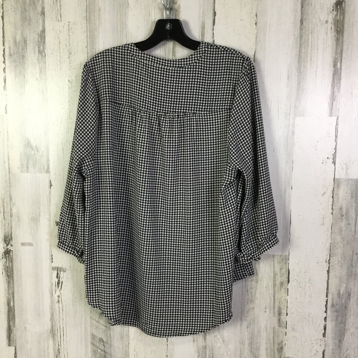 Top 3/4 Sleeve By Torrid In Black & White, Size:L