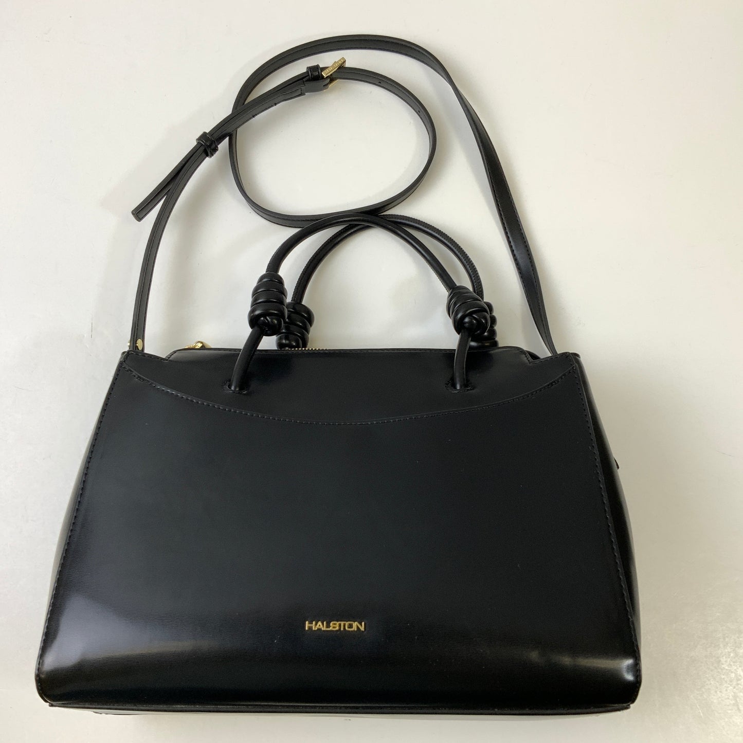 Handbag Designer By Halston In Black, Size:Large