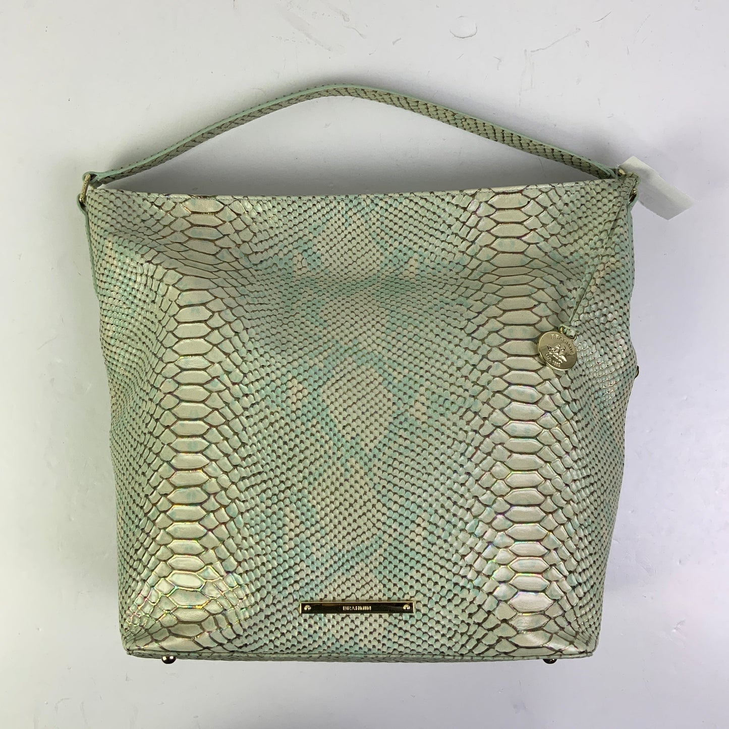 Handbag Designer By Brahmin In Aqua, Size:Large