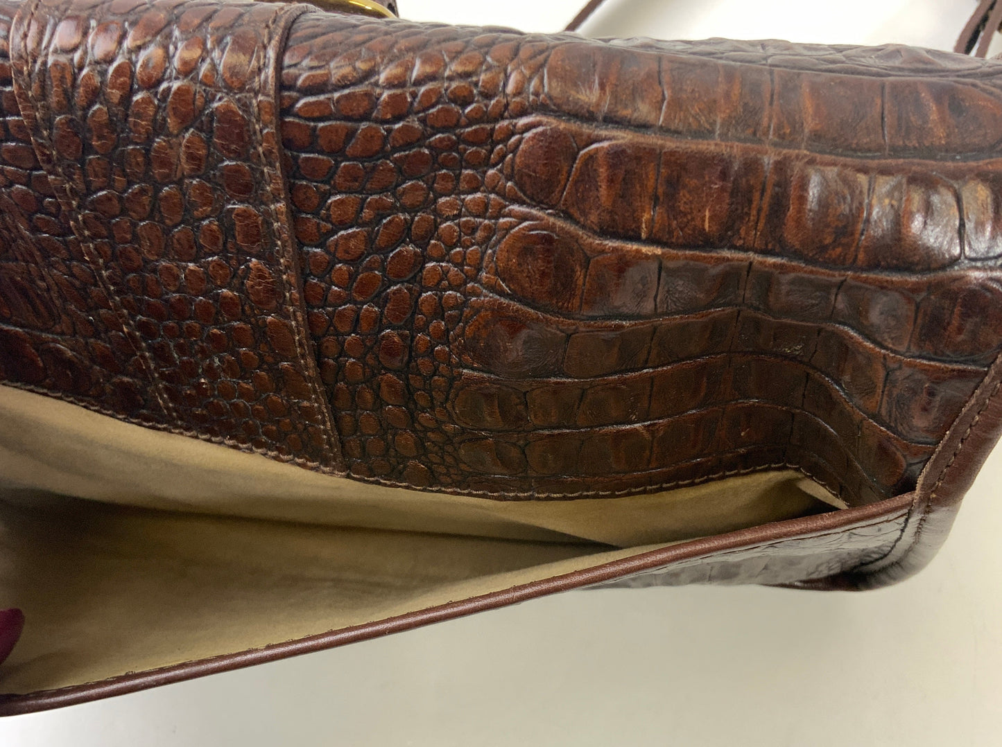 Crossbody Designer By Brahmin In Brown, Size:Medium