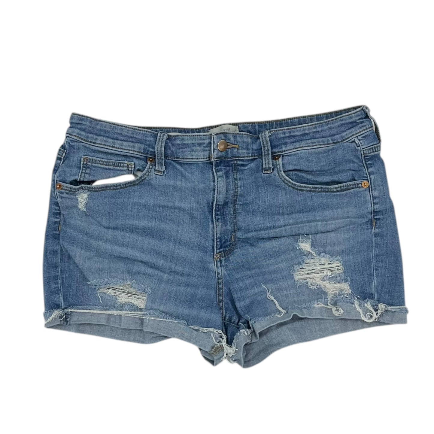 Shorts By Universal Thread In Blue Denim, Size:14