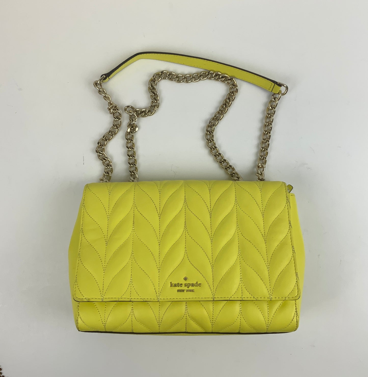 Crossbody Designer By Kate Spade In Yellow, Size:Medium