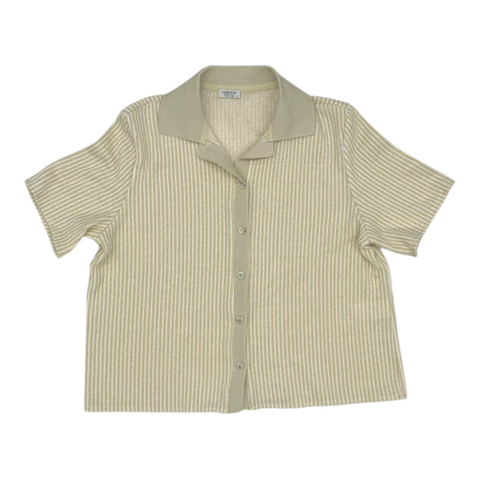 Sweater Ss By Clothes Mentor In Gold, Size:L