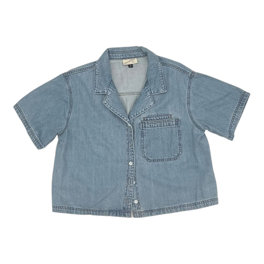 Top Ss By Universal Thread In Blue Denim, Size:M
