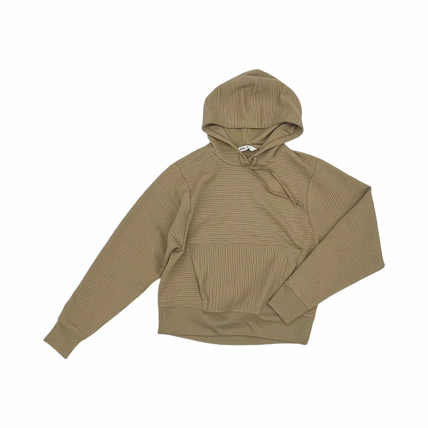 Athletic Sweatshirt Hoodie By Dsg Outerwear In Tan, Size:Xs