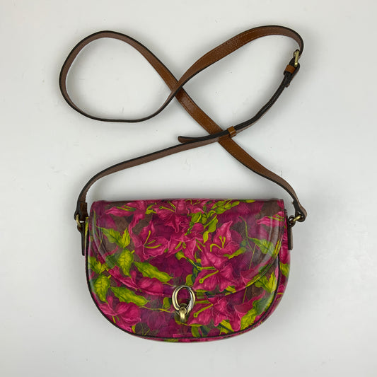 Crossbody Designer By Patricia Nash In Pink & Purple, Size:Small