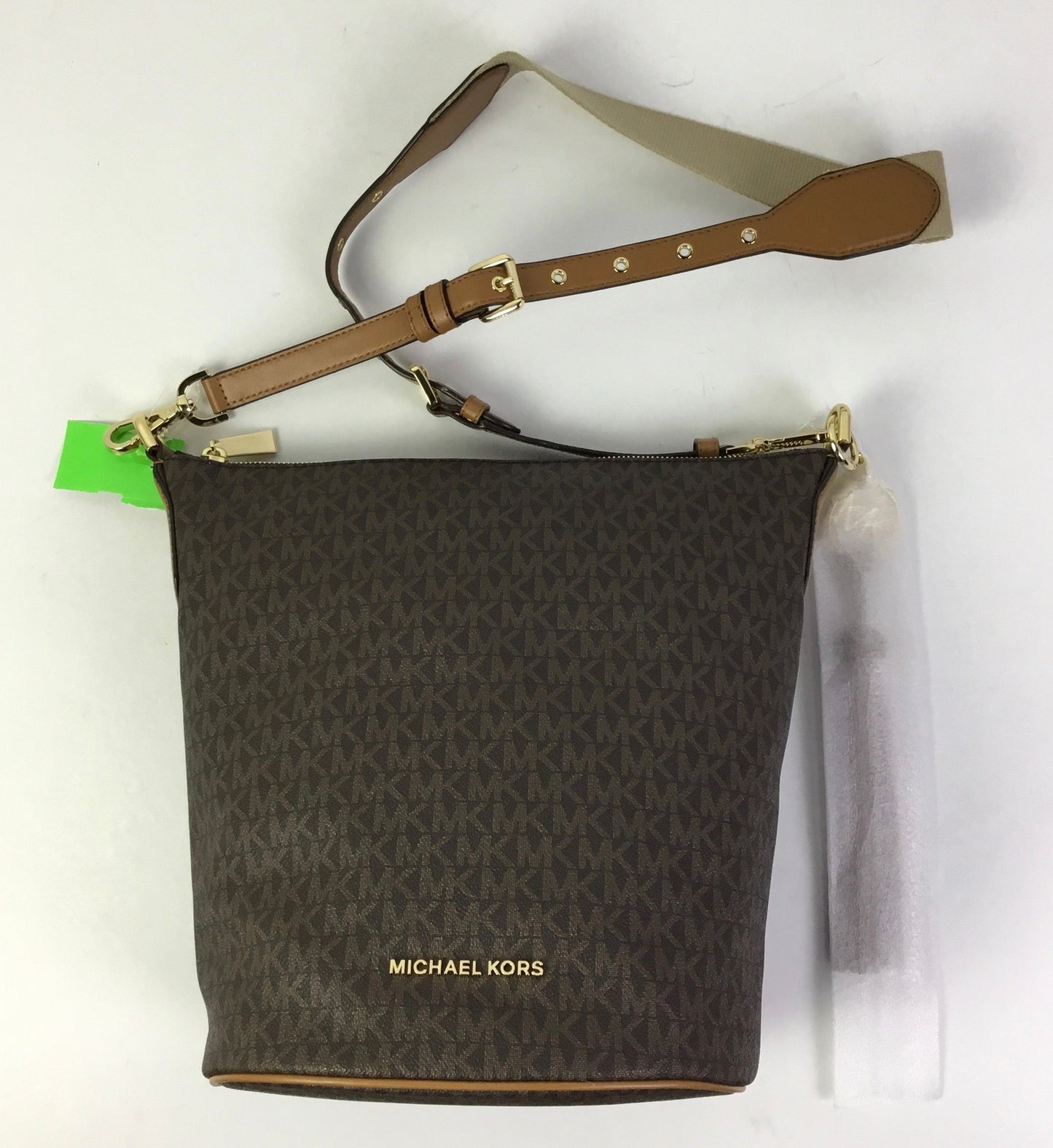 Crossbody Designer By Michael Kors In Brown, Size:Large