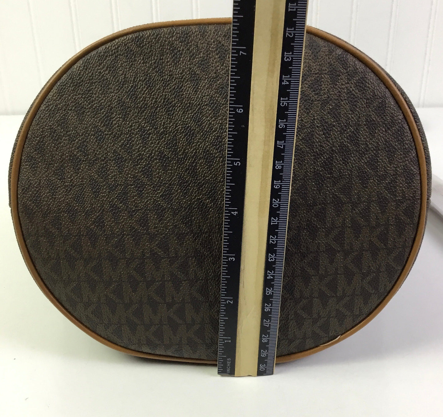 Crossbody Designer By Michael Kors In Brown, Size:Large