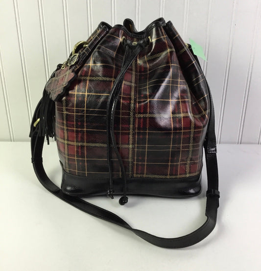 Crossbody Designer By Patricia Nash In Black & Red, Size:Large
