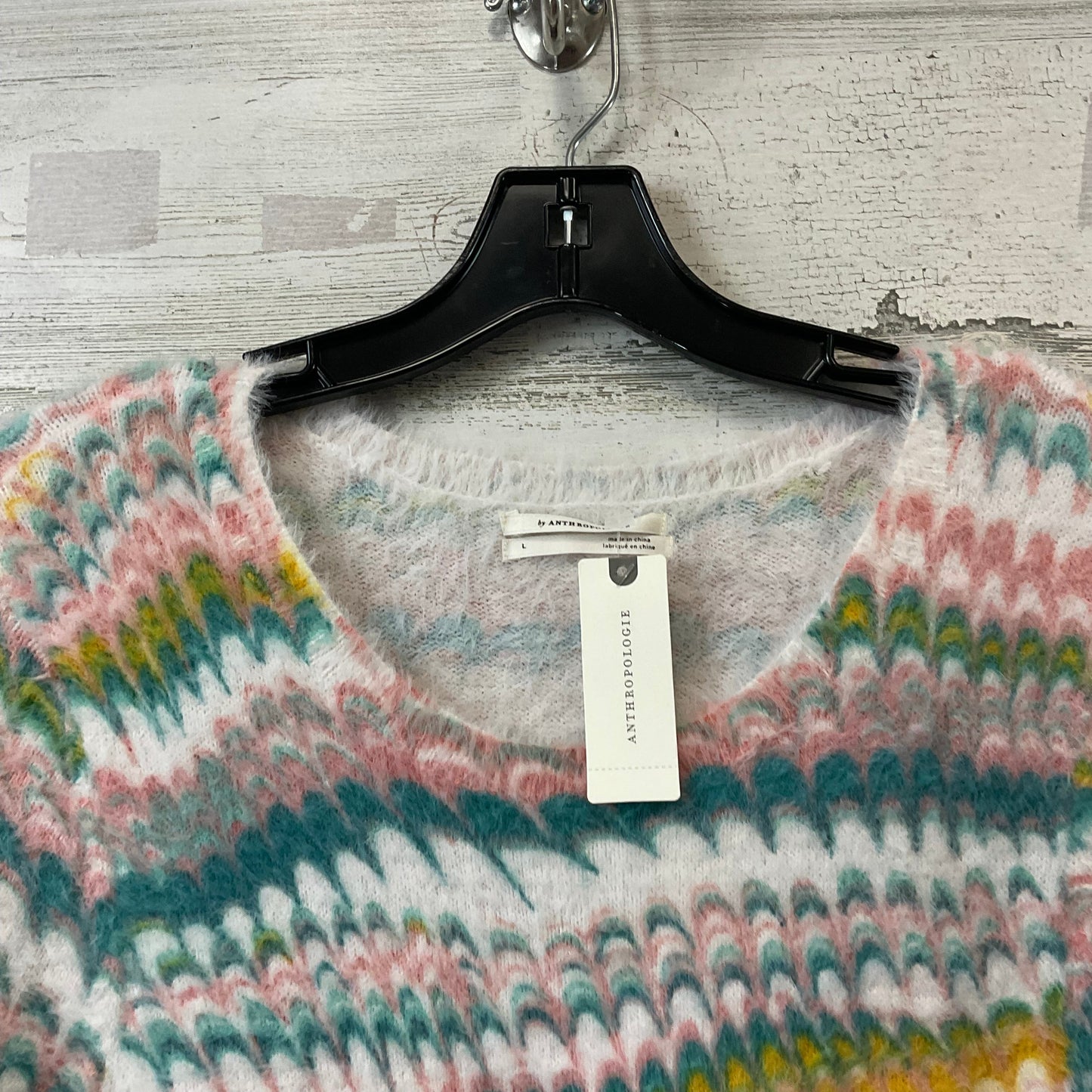 Sweater Ss By Anthropologie In Blue, Size:L