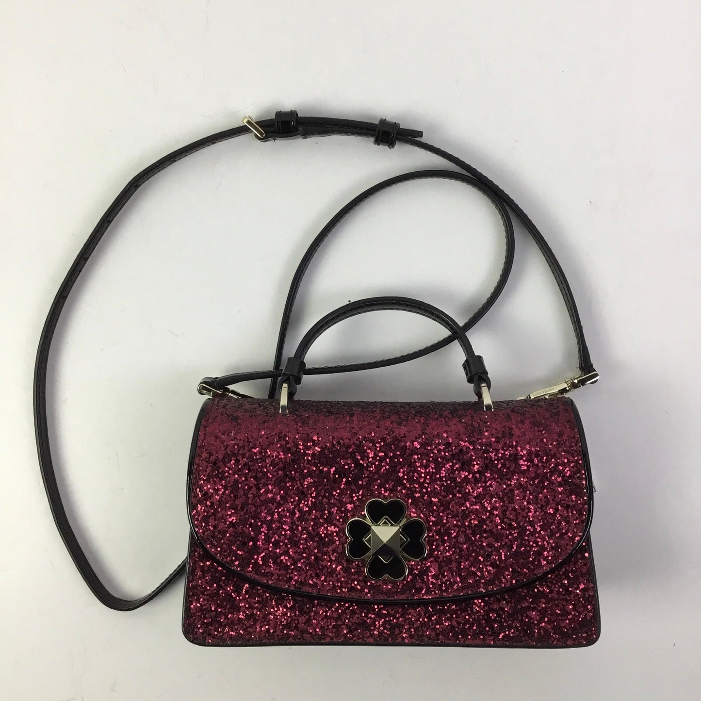 Crossbody Designer By Kate Spade In Black & Pink, Size:Small