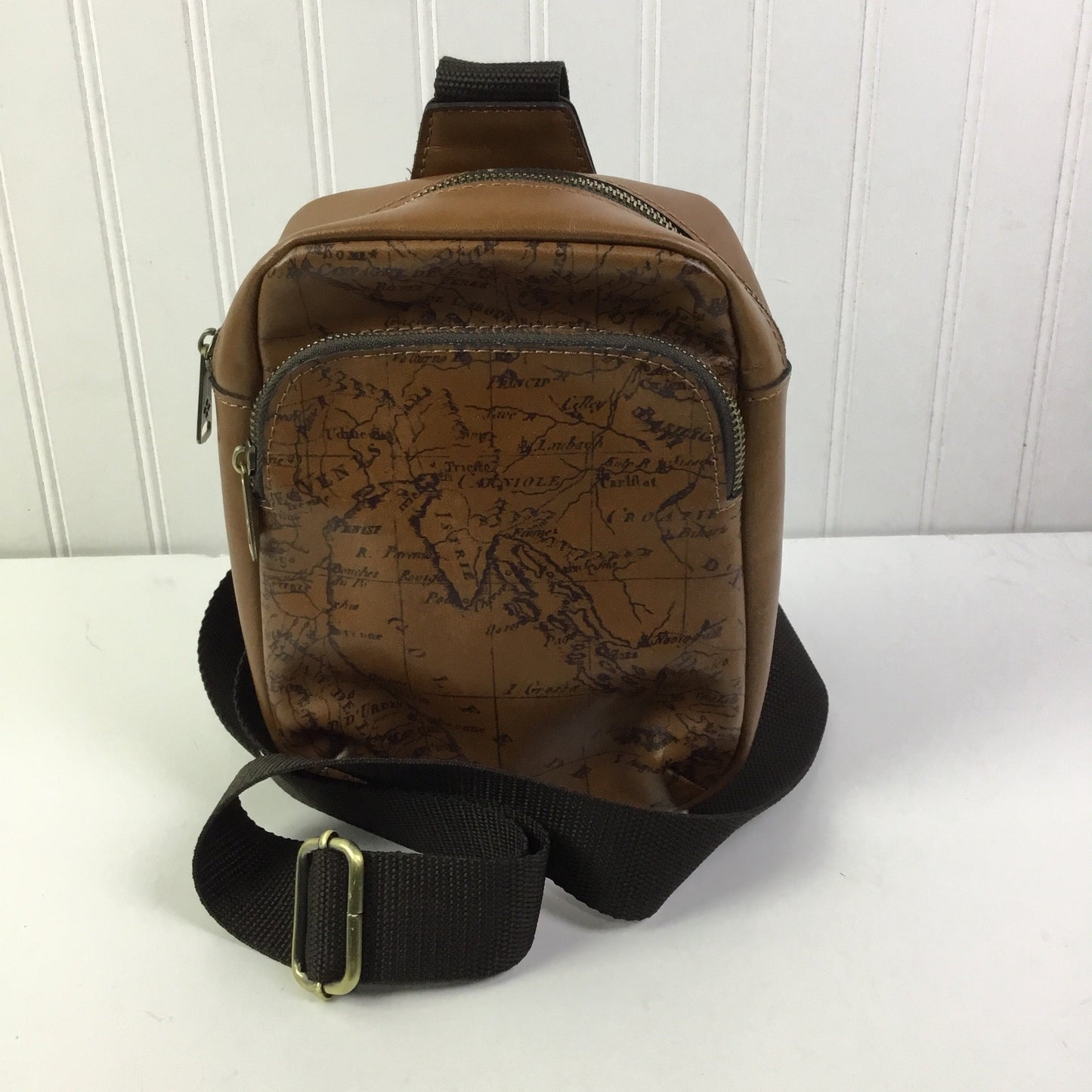 Crossbody Designer By Patricia Nash In Brown, Size:Small