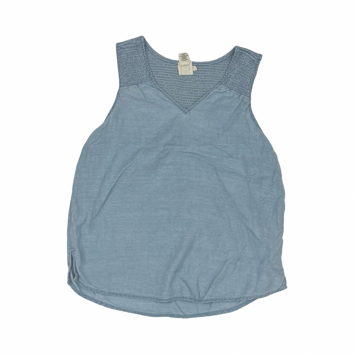Blouse Sleeveless By Joie In Blue Denim, Size:S