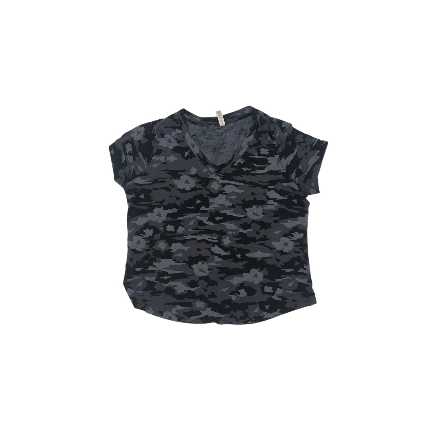 Athletic Top Ss By Athleta In Camouflage Print, Size:1X