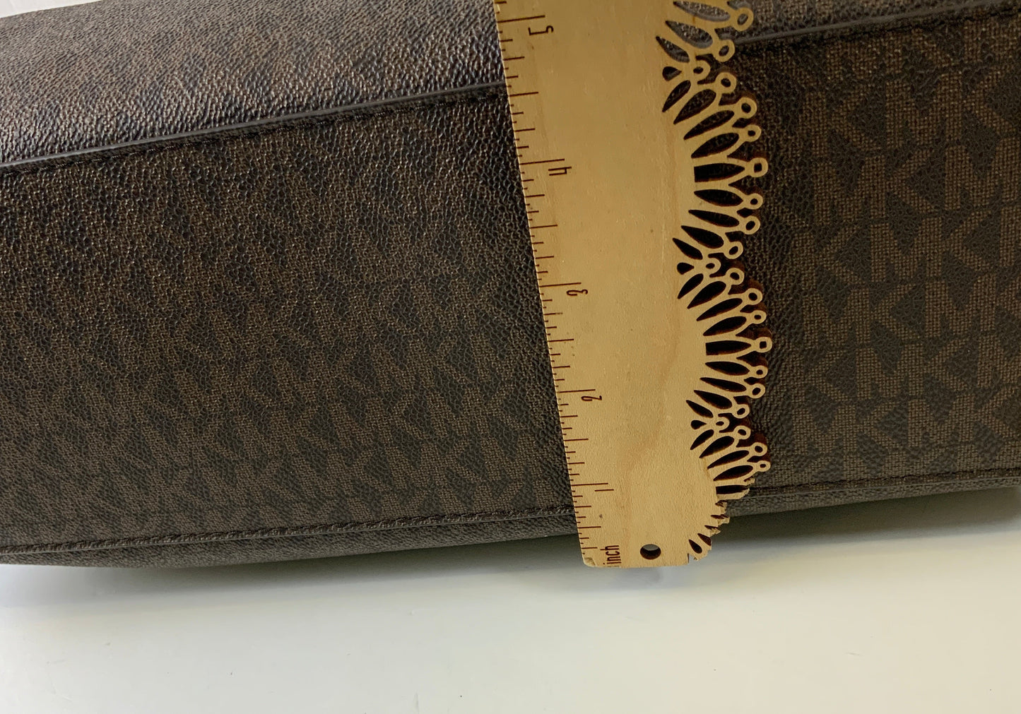 Handbag Designer By Michael Kors In Brown & Pink, Size:Large