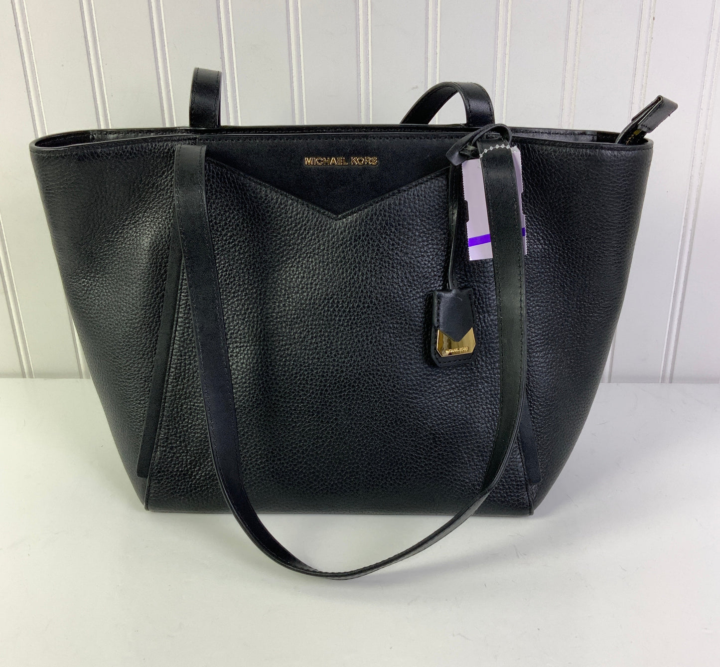 Handbag Designer By Michael Kors In Black, Size:Medium