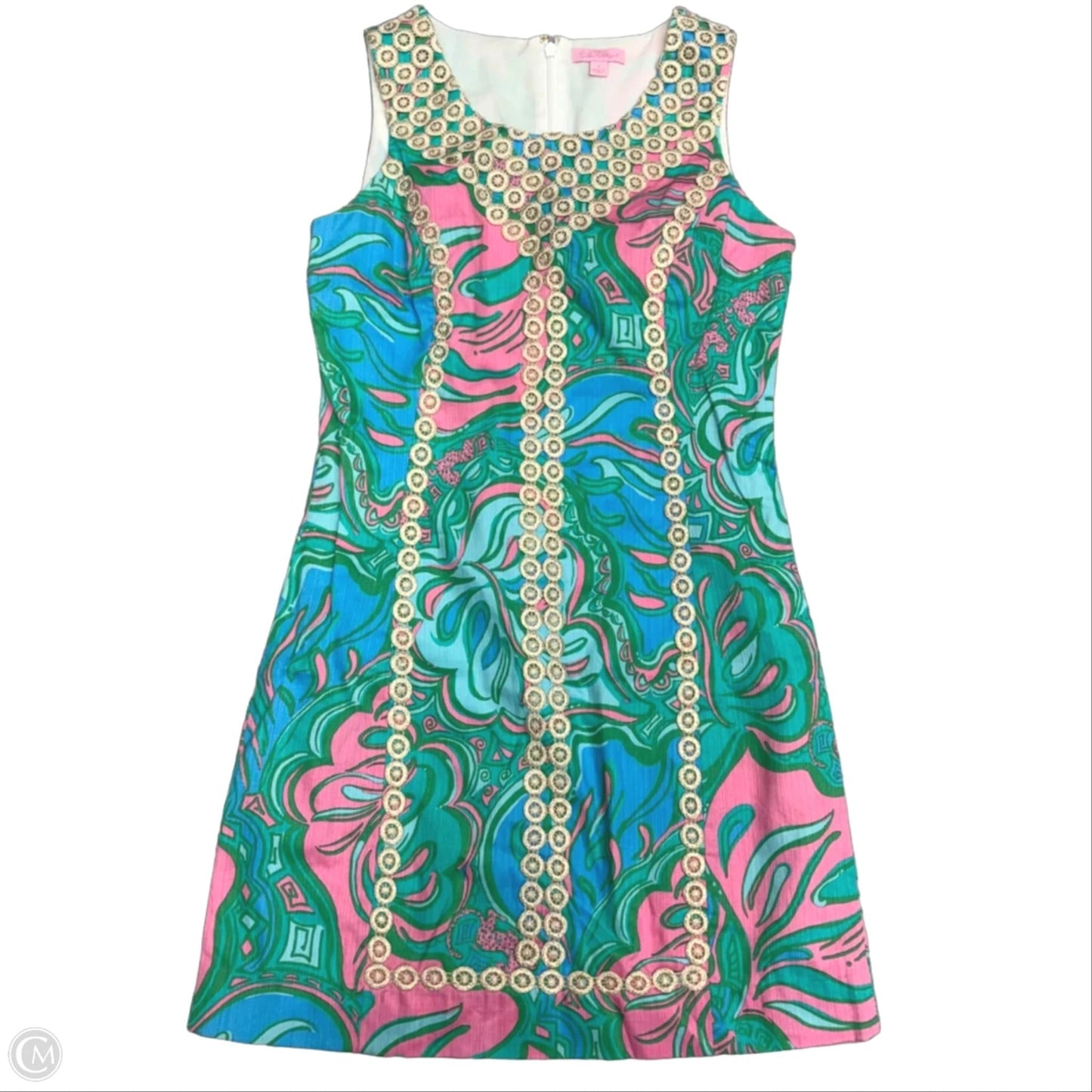 Dress Designer By Lilly Pulitzer In Blue & Pink, Size: S