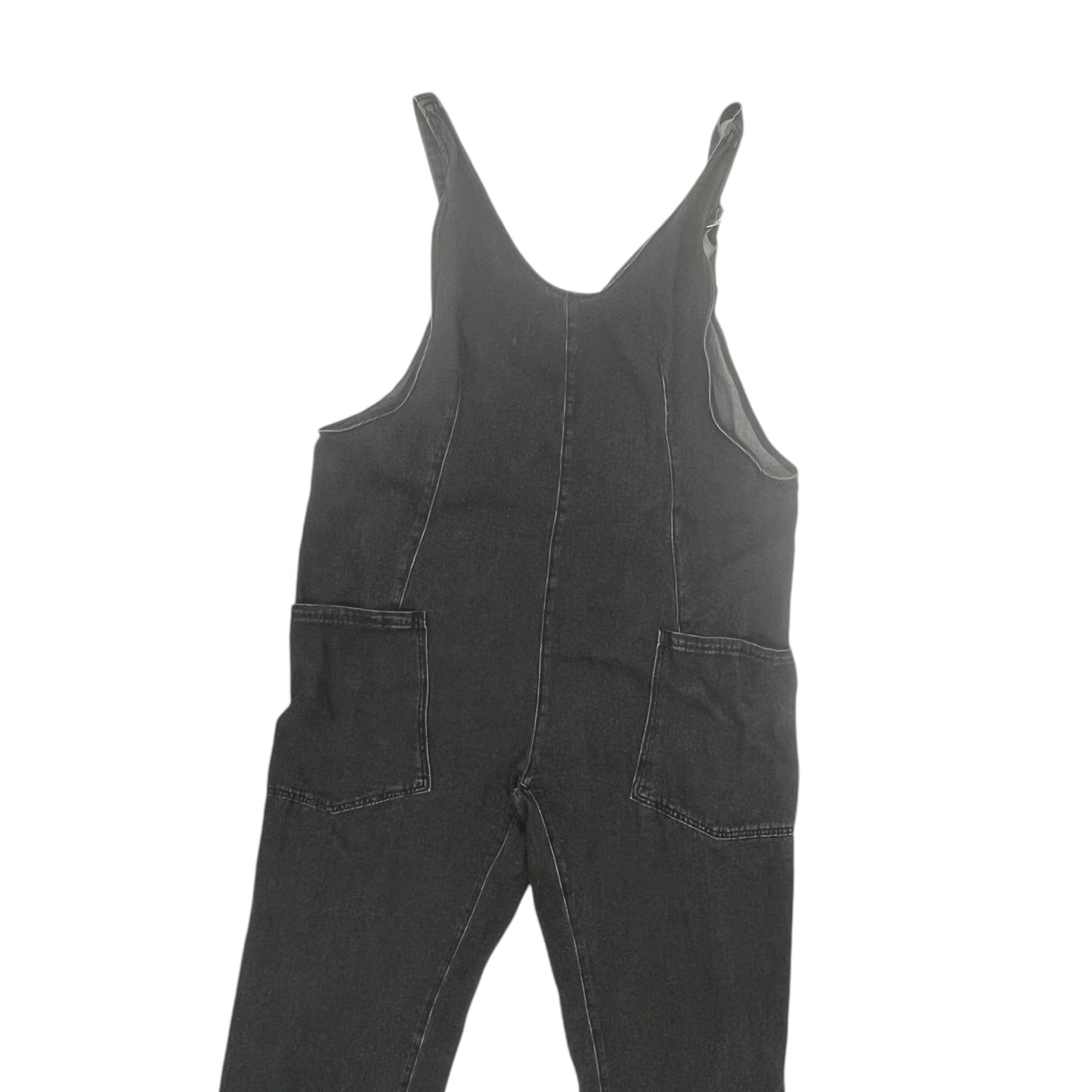 Overalls By Clothes Mentor In Black Denim, Size:Xxl