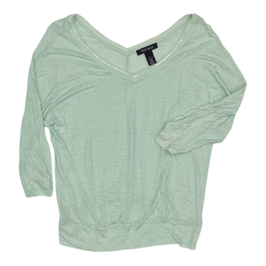 Top 3/4 Sleeve By White House Black Market In Green, Size:S