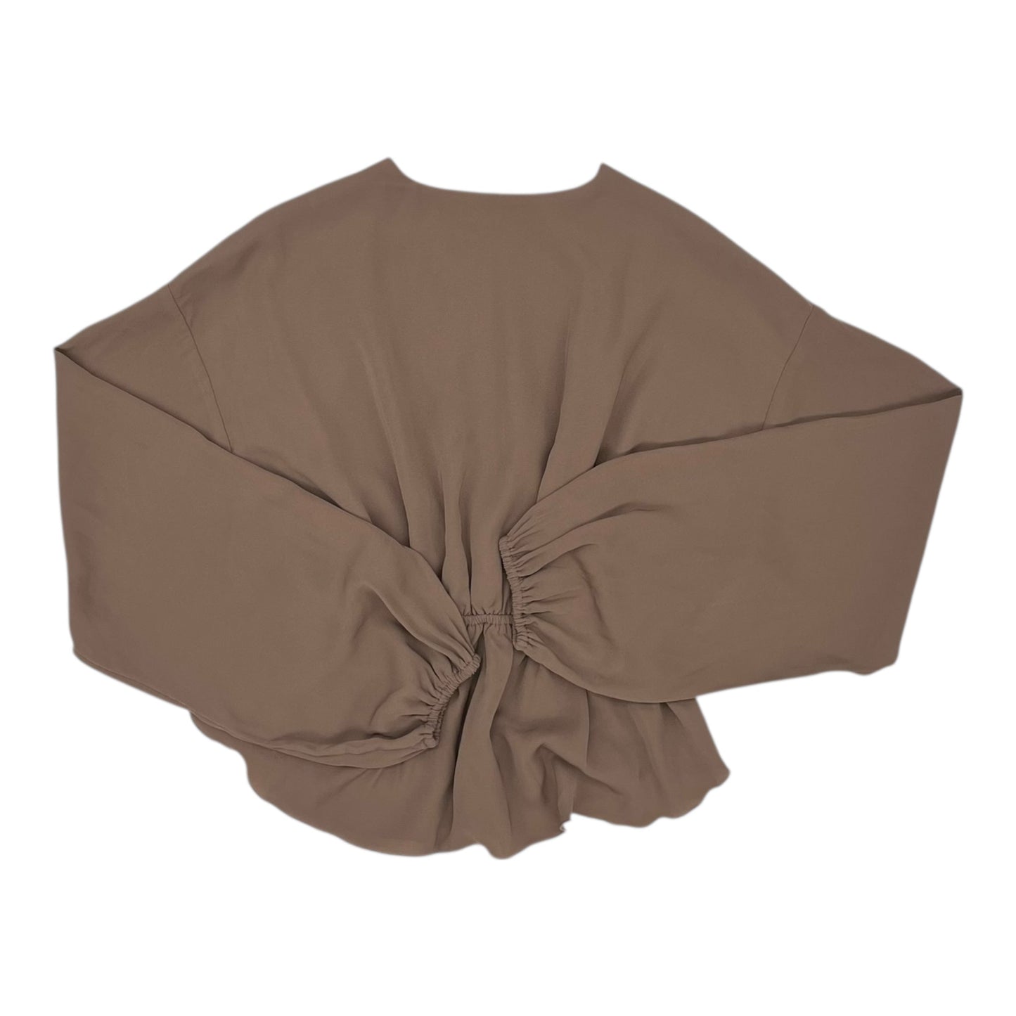 Blouse Ls By Abercrombie And Fitch In Brown, Size:Xs