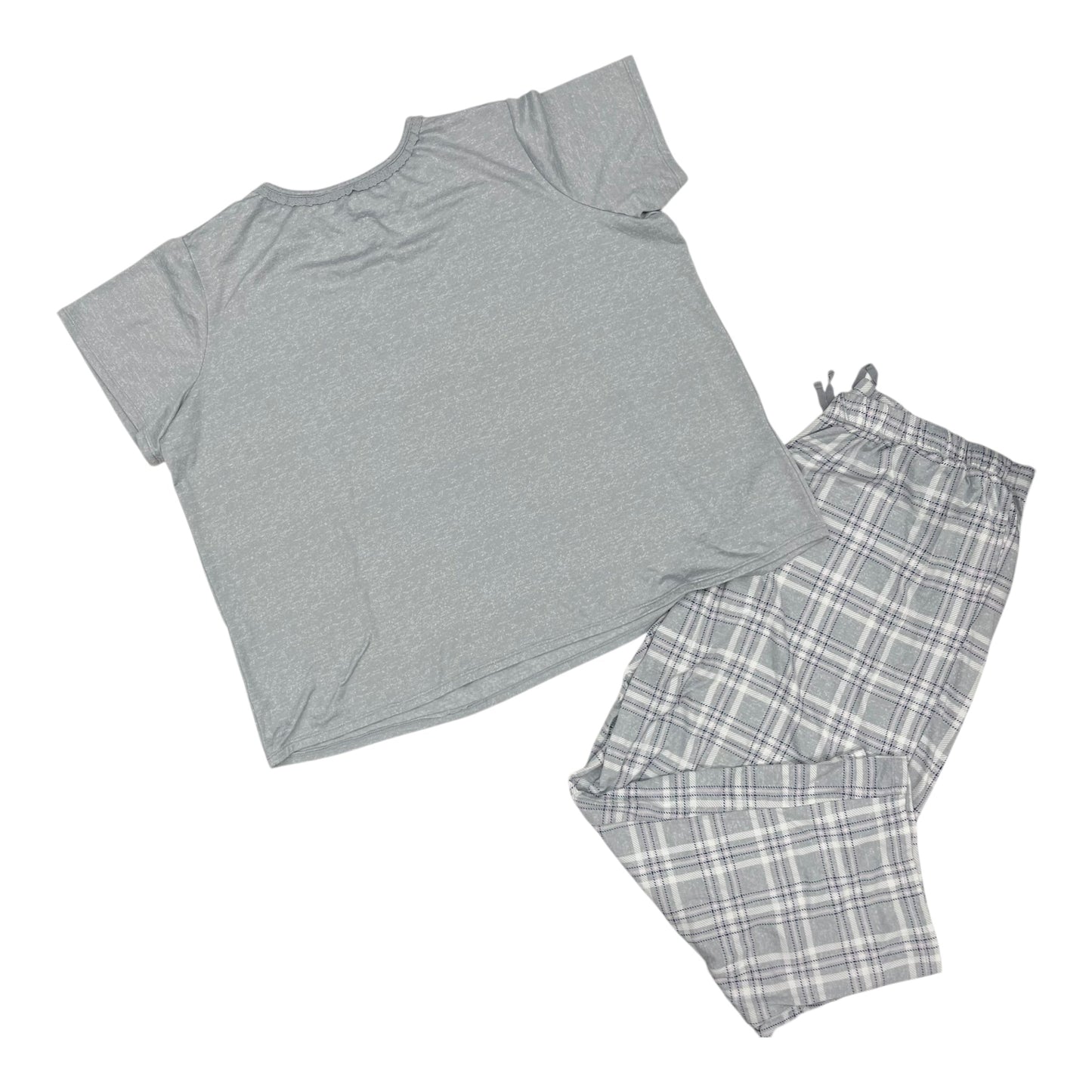Lounge Set Pants By Croft And Barrow In Grey, Size:3X