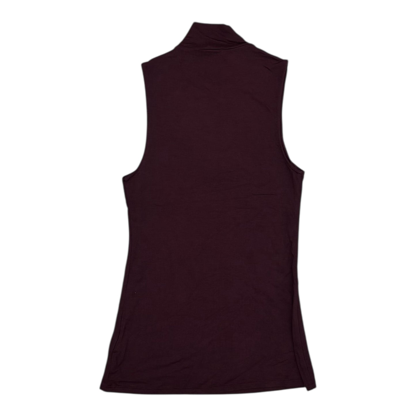 Top Sleeveless Basic By Express In Maroon, Size:Xs