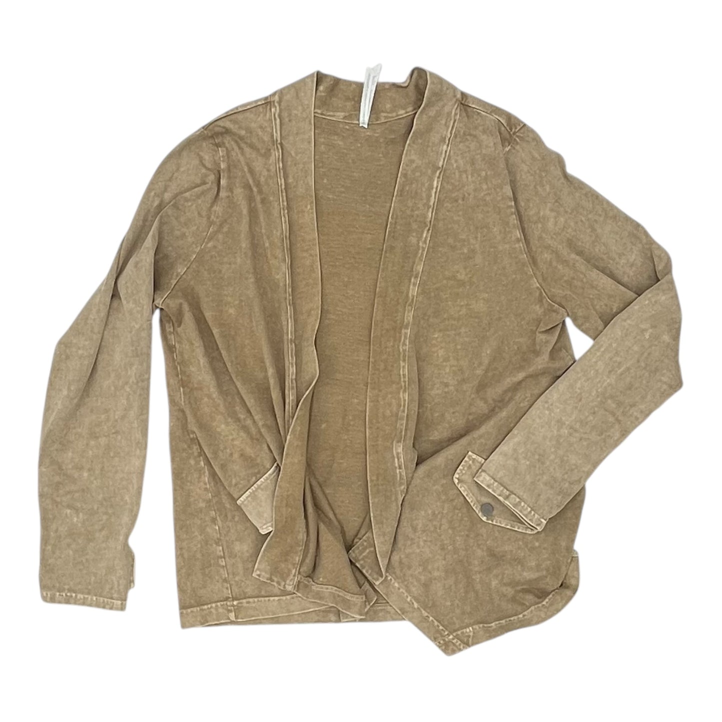 Cardigan By Leo And Nicole In Tan, Size:Xl